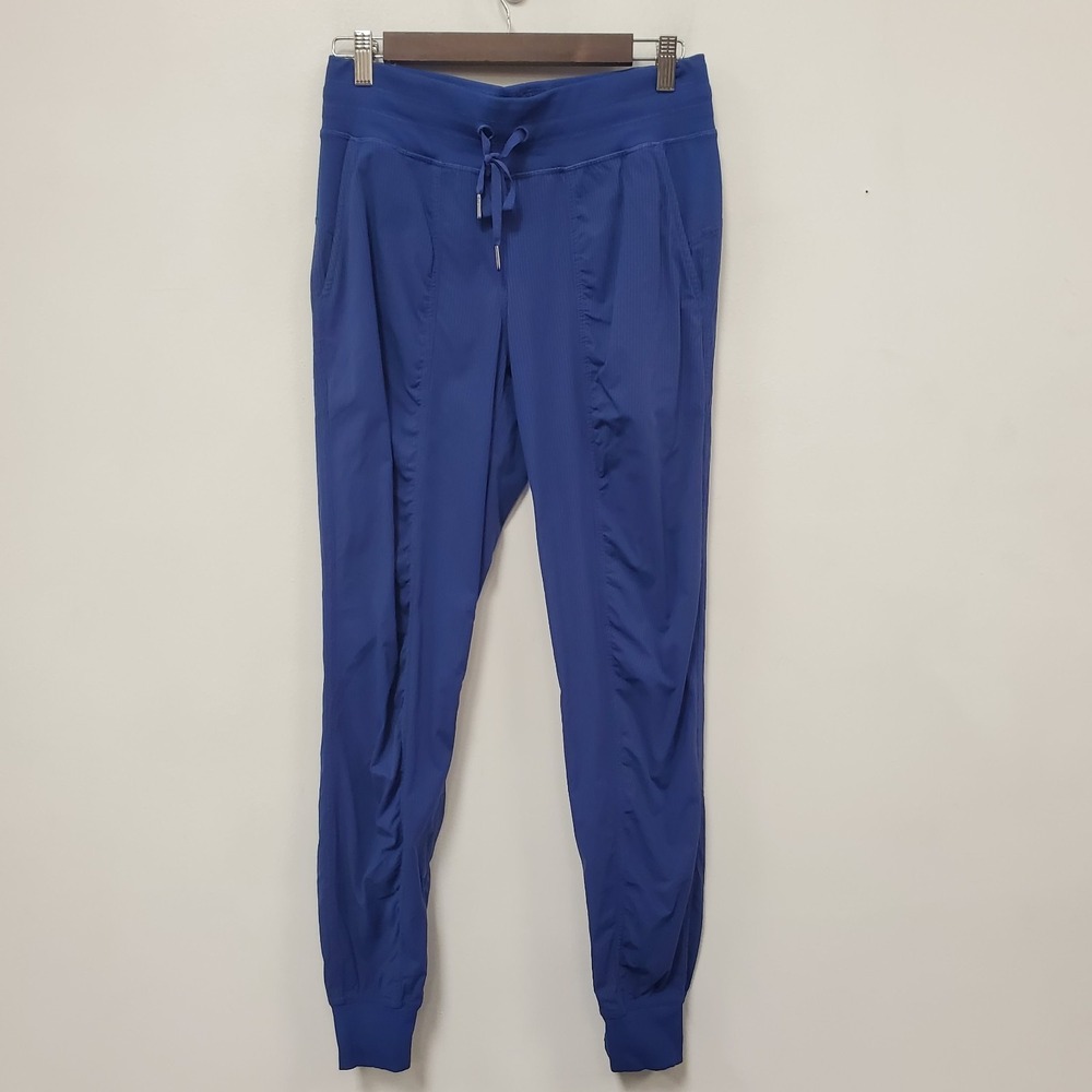 Lululemon Womens Dance Studio Mid Rise Jogger Pants Size 6 Blue Full Length